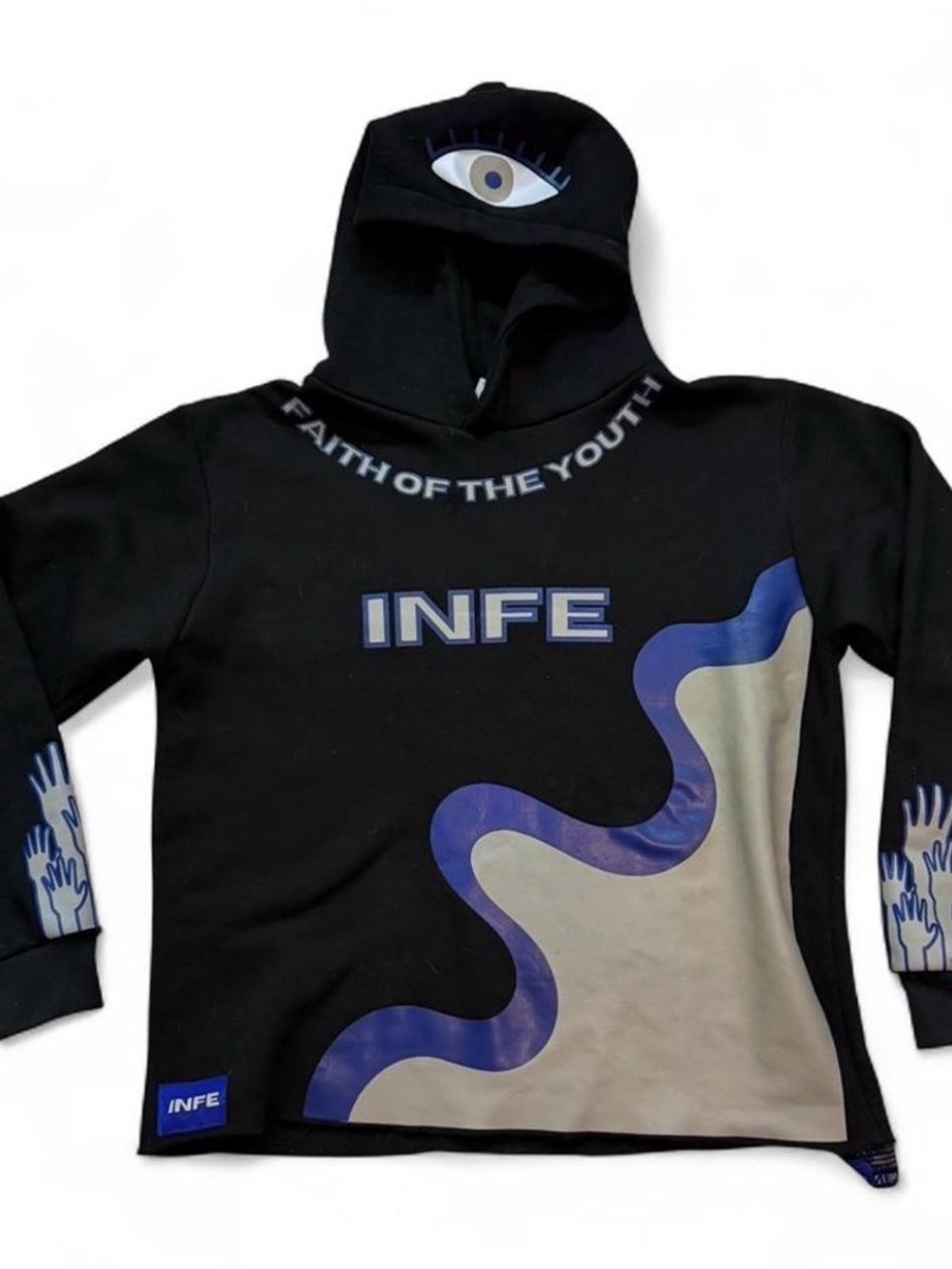INFE Black Faith Through The Youth Hoodie 
“Remain Firm Through The Storm”